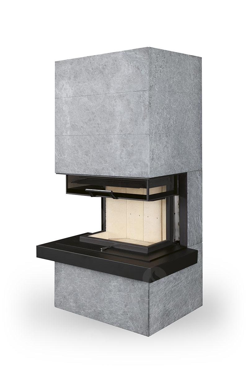 ROMOTOP – CARA C 02 – дизайнерський камін в облицюванні з каменю