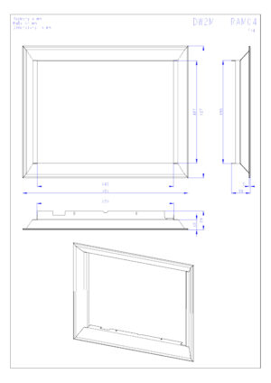 ROMOTOP – DW2M RAM04 рамка декоративна, глибока