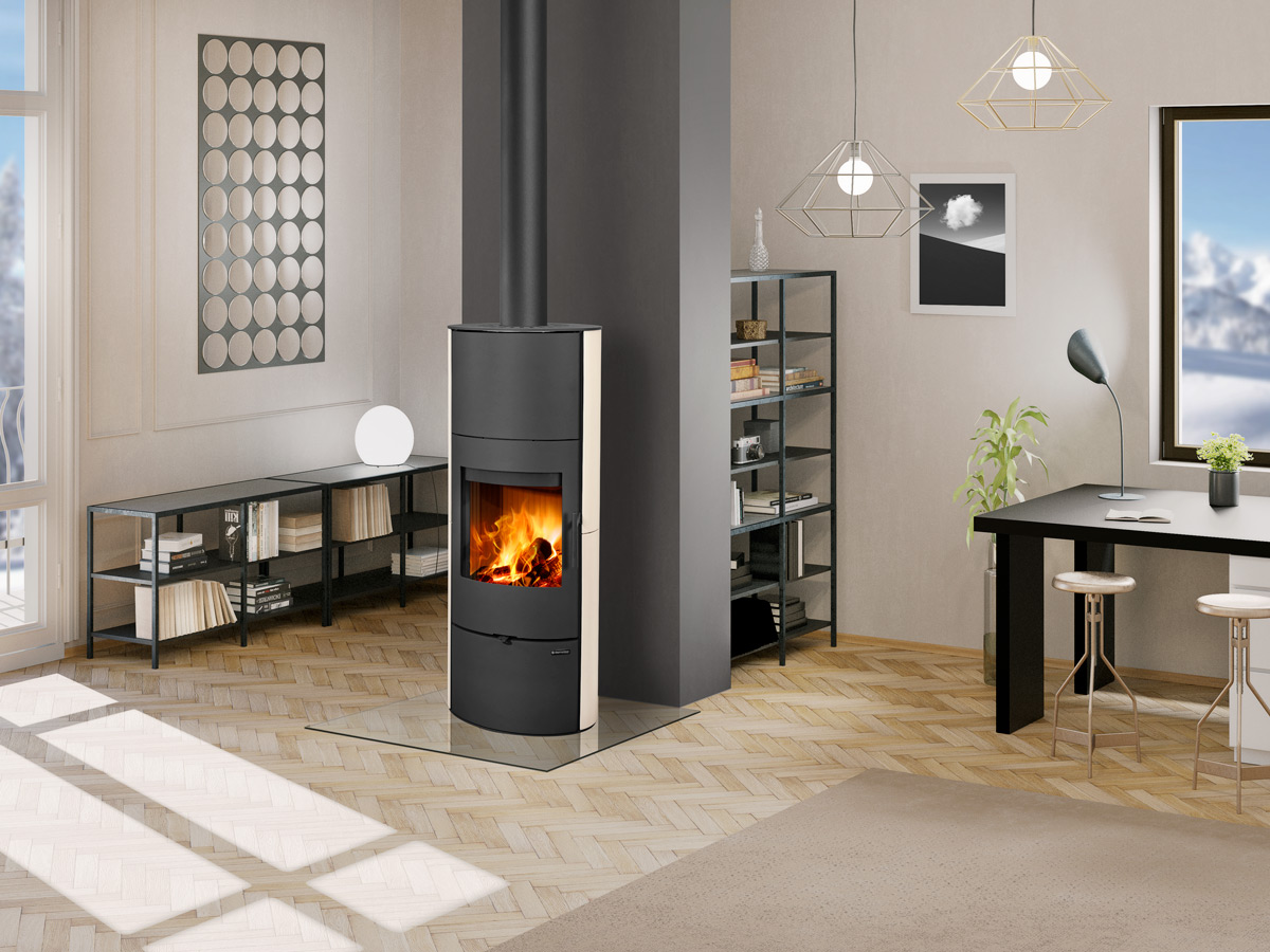 ROMOTOP – EVORA 01 AKUM кераміка – акумуляційна піч-камін