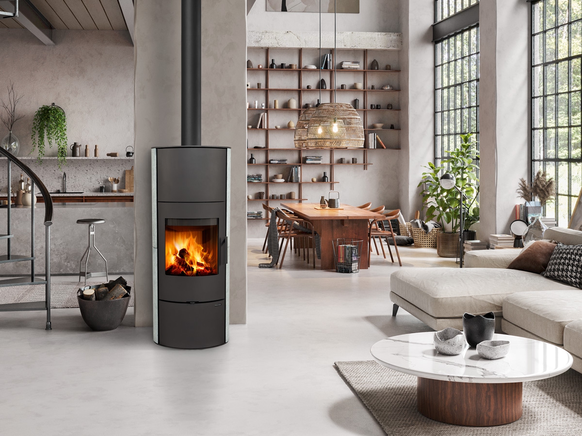 ROMOTOP – EVORA 02 AKUM камінь – акумуляційна піч-камін