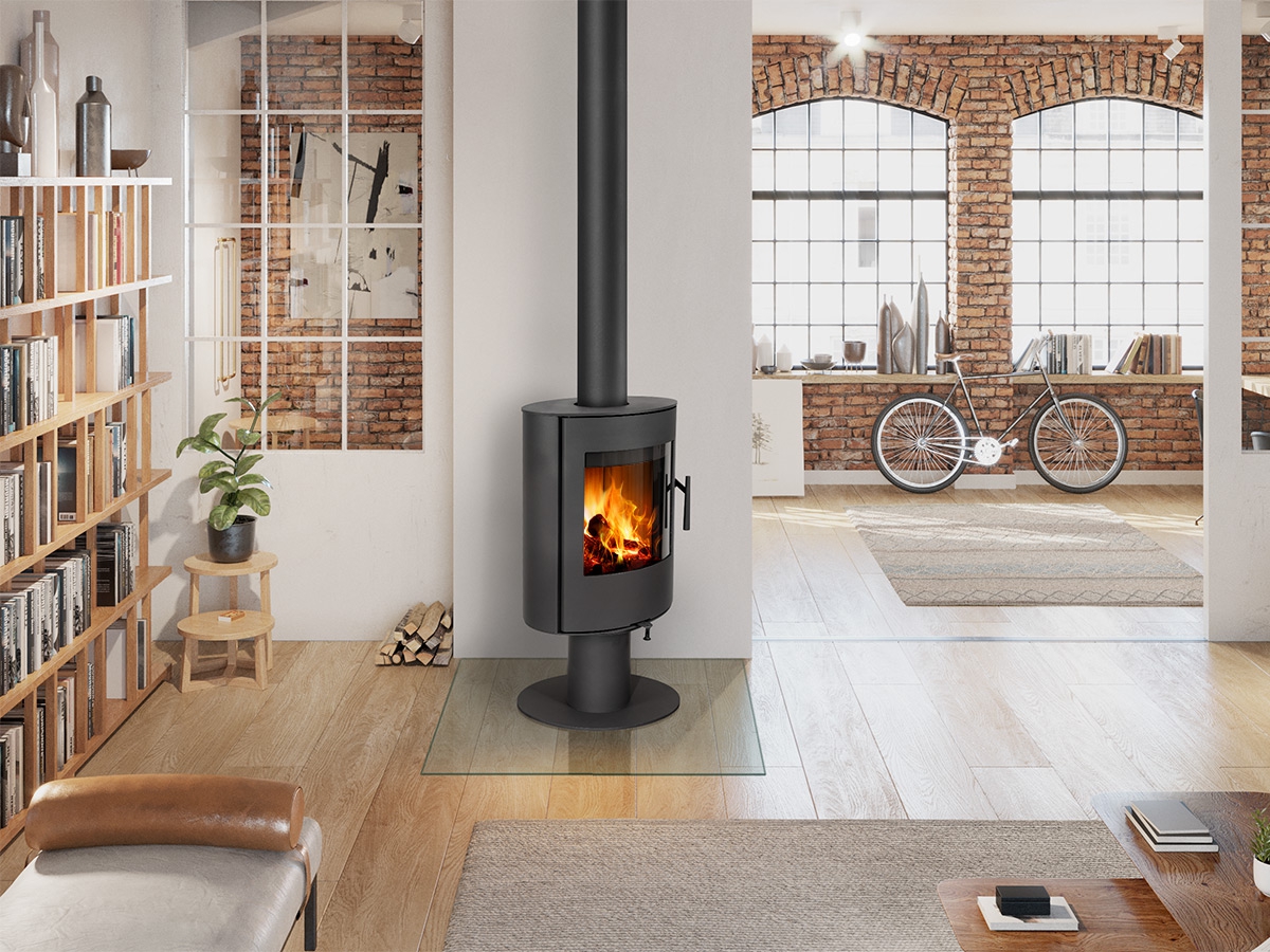 ROMOTOP – EVORA T 03 метал – поворотна піч на ніжці