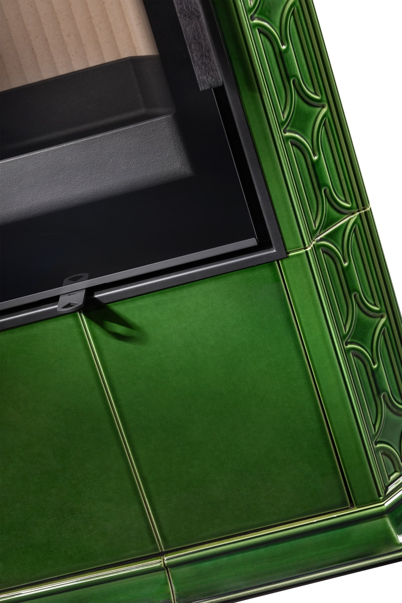 ROMOTOP – GREMIO 4G – кахельна піч (сучасне скло)