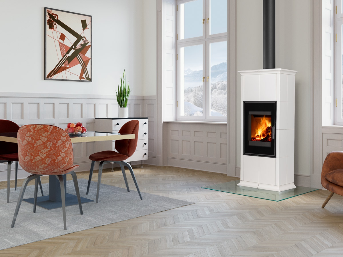 ROMOTOP – GREMIO 5G – кахельна піч (сучасне скло)