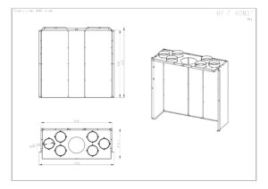 ROMOTOP – H2LF KON01- конвекційний кожух для камінних топок HEAT 3g L 88.50.04