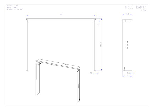 ROMOTOP – H3LE RAM11 – рамка декоративна стандарт