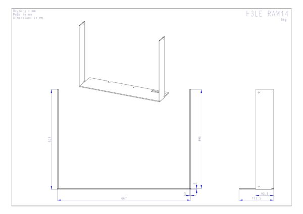 ROMOTOP – H3LE RAM14 – монтажна рама глибока