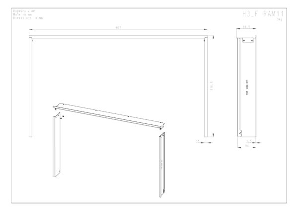 ROMOTOP – H3LF RAM11 – рамка декоративна стандарт