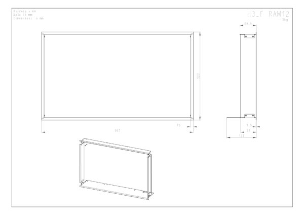 ROMOTOP – H3LF RAM12 – рамка декоративна стандарт