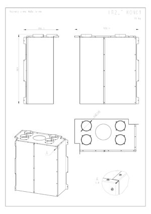 ROMOTOP – HR2LF KON01 – конвекційний кожух для камінних топок HEAT R 3g L 81.51.40.21