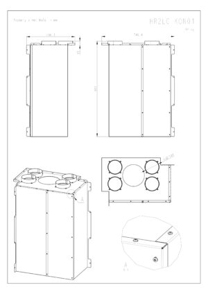 ROMOTOP – HR2LG KON01 – конвекційний кожух для камінних топок HEAT R 3g L 65.51.40.21