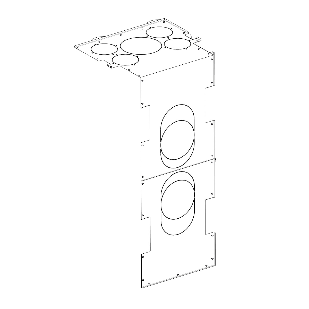 ROMOTOP – IC2LF KON01 – конвекційний кожух для камінної топки IMPRESSION C 2g L 67.61.34.21