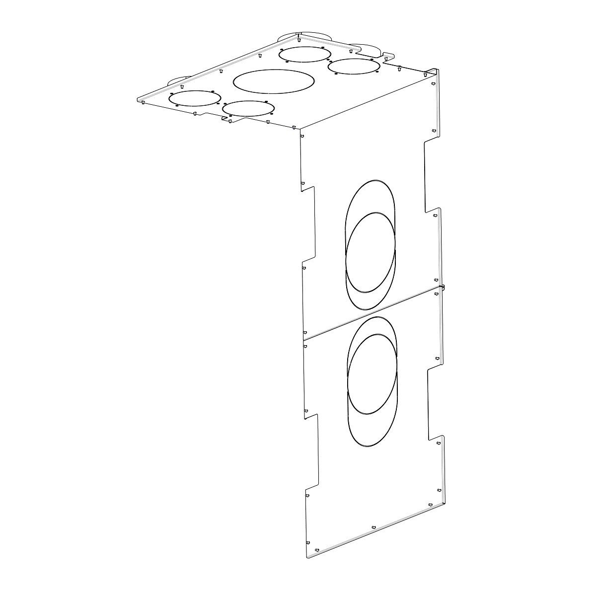 ROMOTOP – IC2LG KON01 – конвекційний кожух для камінної топки IMPRESSION C 2g L 80.61.34.21