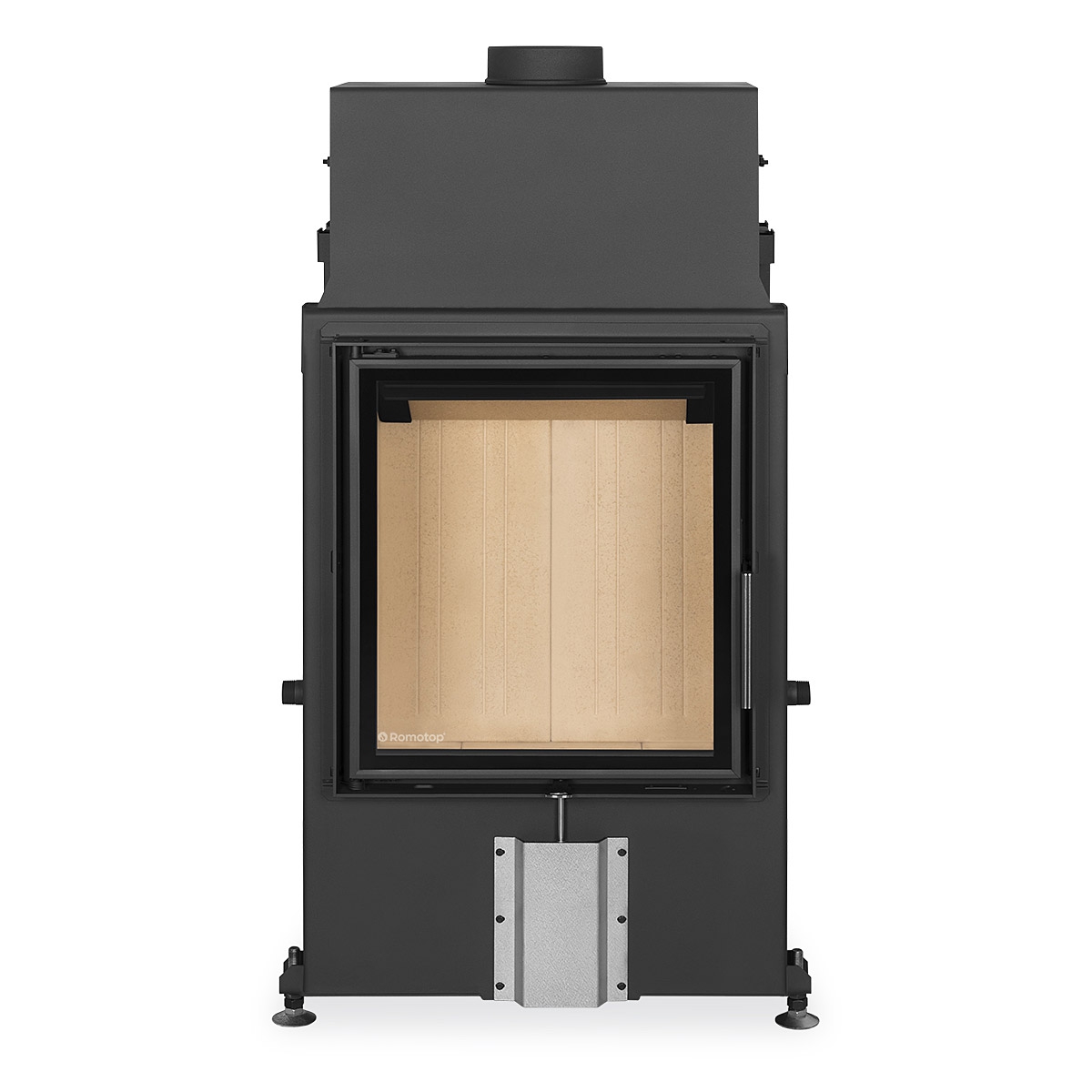 ROMOTOP – IMPRESSION 2g 55.60.01 – камінна топка пряма, подвійне скло, світлий шамот