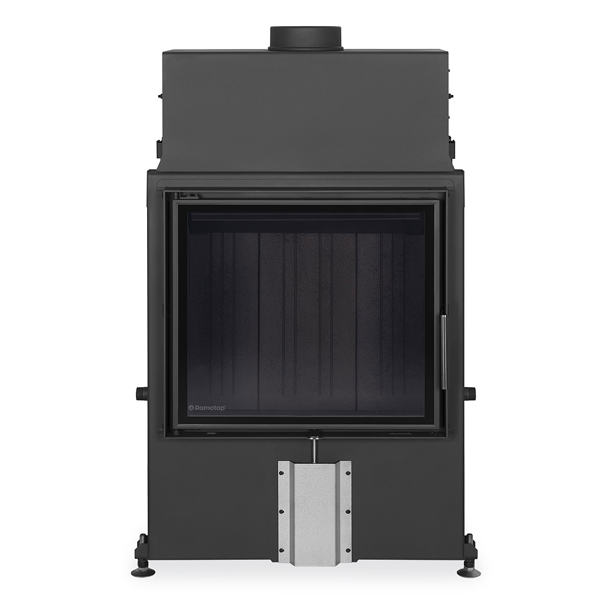 ROMOTOP – IMPRESSION 2g 67.60.01 – камінна топка, подвійне скло, темний (чорний) шамот