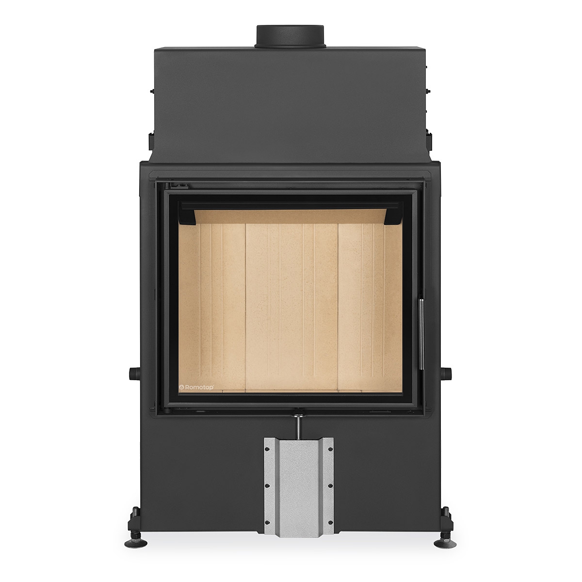 ROMOTOP – IMPRESSION 2g 67.60.01 – камінна топка пряма, подвійне скло, світлий шамот