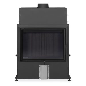 ROMOTOP – IMPRESSION 2g 80.60.01 – камінна топка, подвійне скло, темний (чорний) шамот