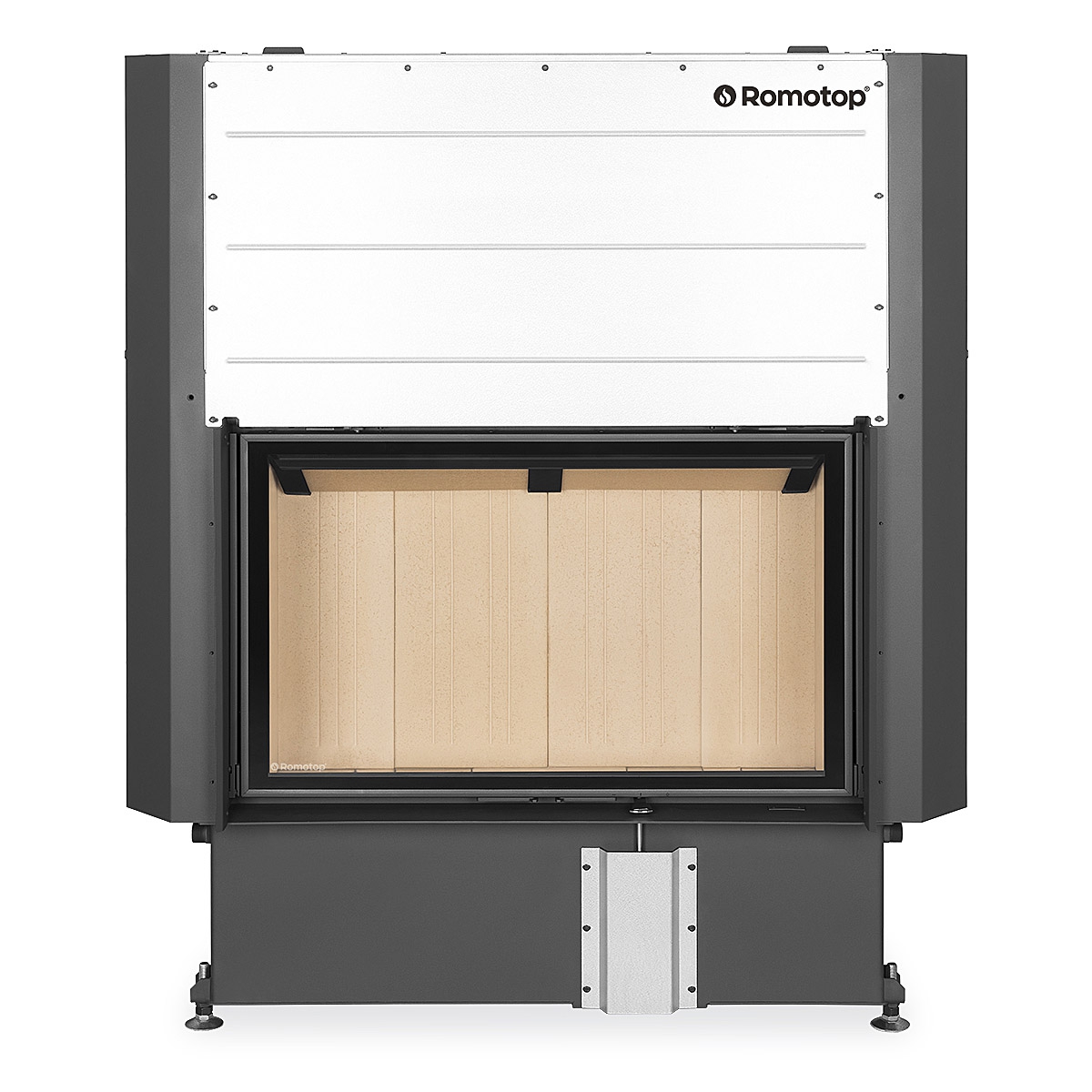 ROMOTOP – IMPRESSION 2g L 93.60.01 – камінна топка з подвійним склом, світлий шамот