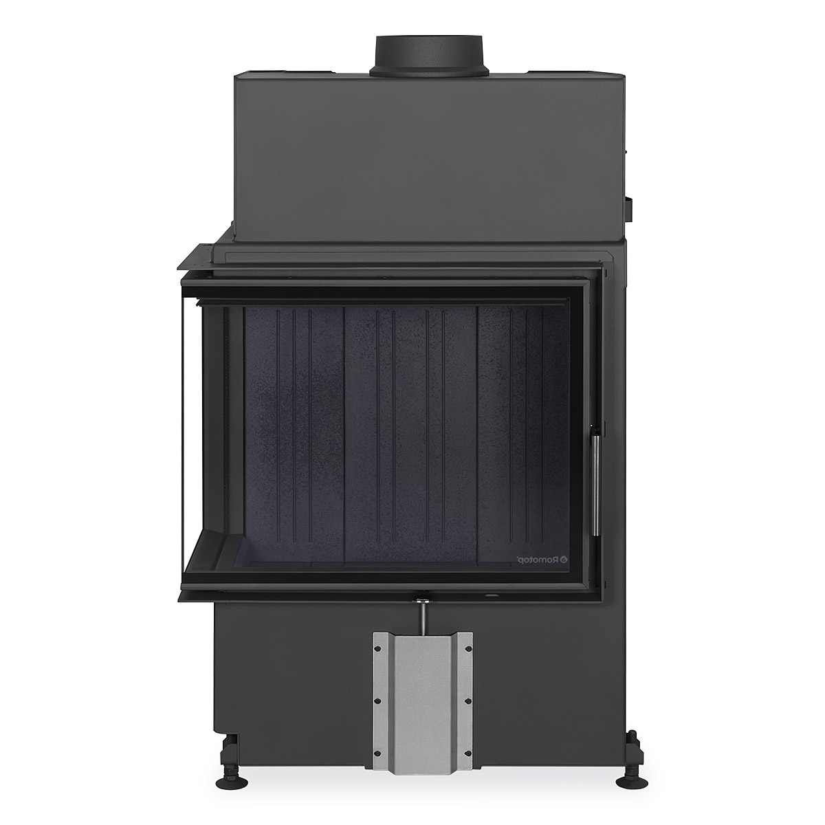 ROMOTOP – IMPRESSION L 2g S 71.60.34.21 – кутова камінна топка, бічне відкривання, темний шамот