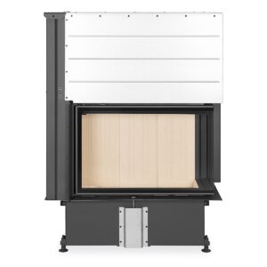 ROMOTOP – IMPRESSION R 2g L 83.60.34.21 – кутова камінна топка з гільйотиною, світлий шамот