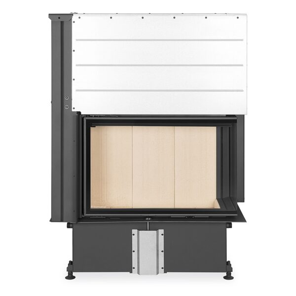 ROMOTOP – IMPRESSION R 2g L 83.60.34.21 – кутова камінна топка з гільйотиною, світлий шамот
