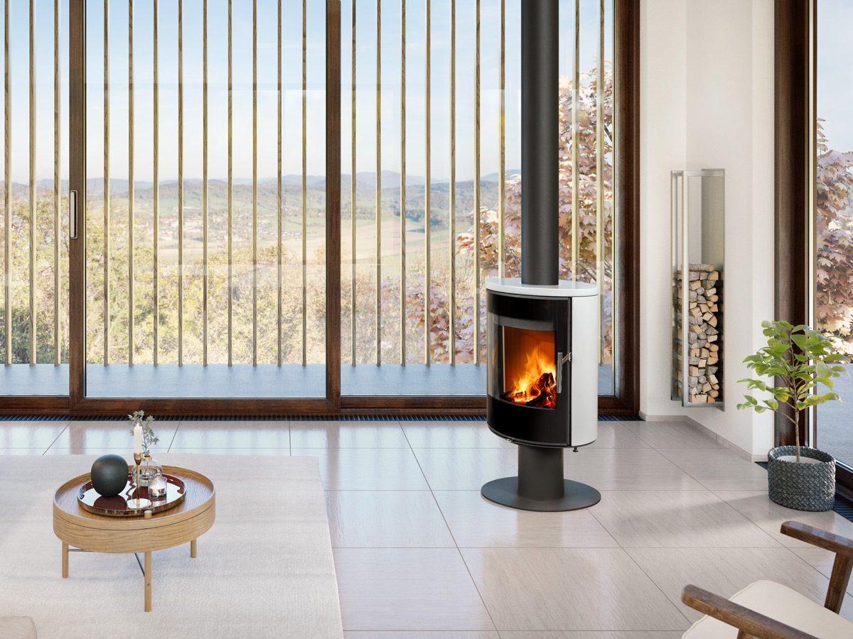 ROMOTOP – LAREDO T 01 кераміка – піч-камін на ніжці