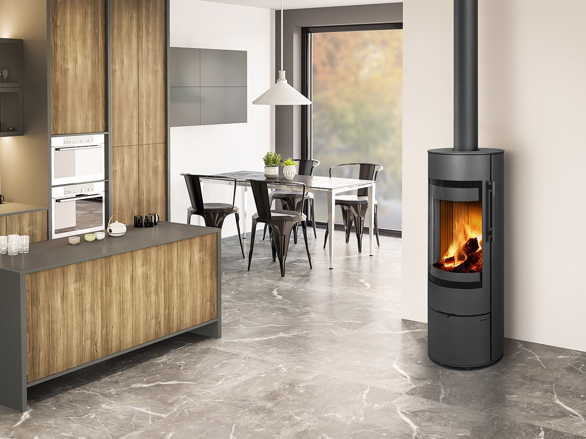 ROMOTOP – LUANCO N 03 листовий метал – кругла піч-камін