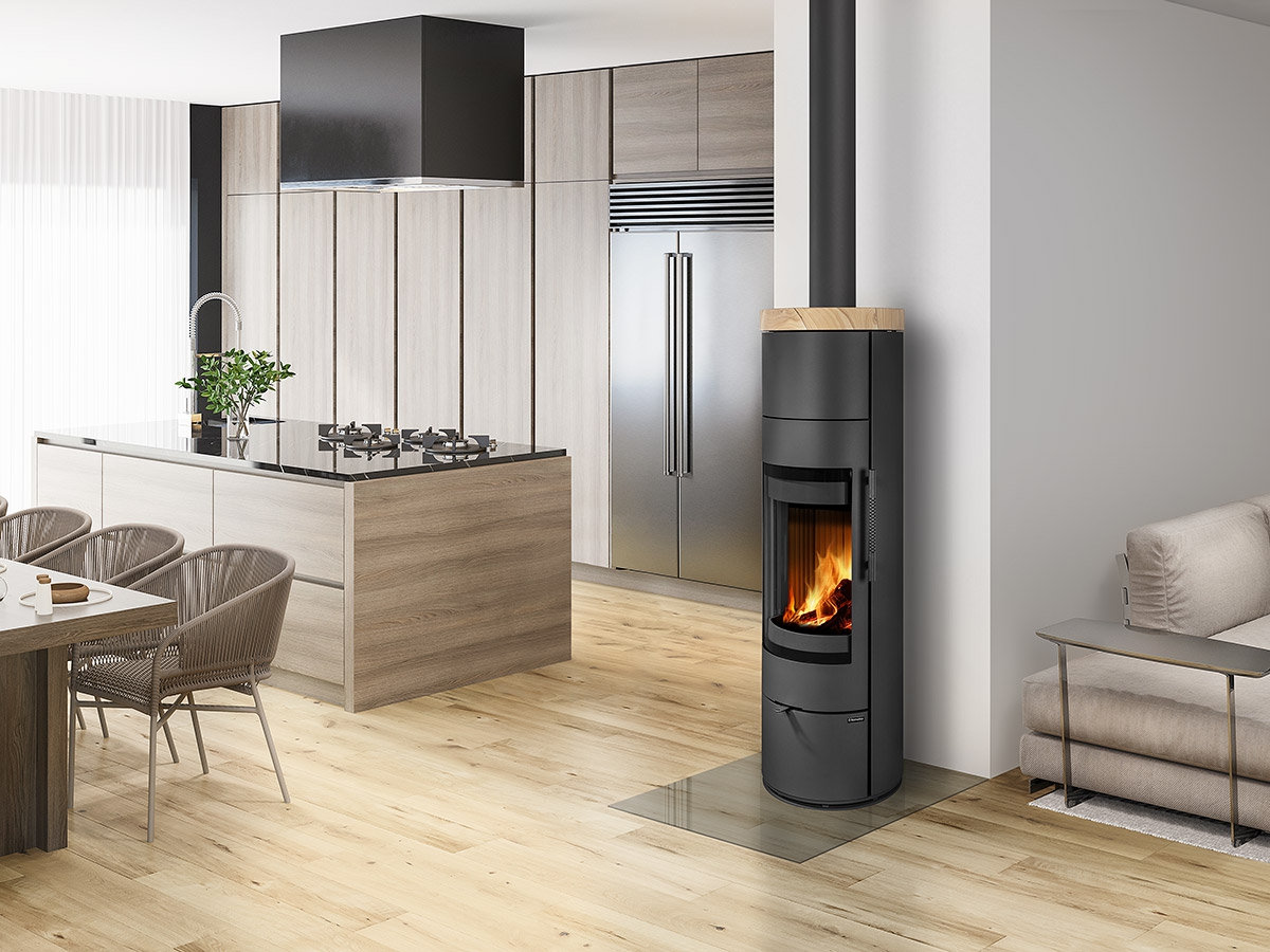 ROMOTOP – LUANCO N 04 AKUM пісковик – кругла акумуляційна піч-камін