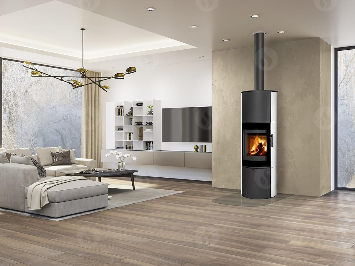 ROMOTOP – LUGANO 01 AKUM кераміка – піч камін під акумуляцію