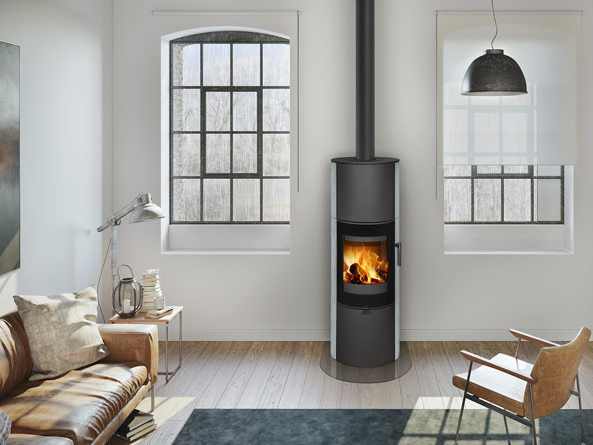 ROMOTOP – LUGANO 02 AKUM камінь – піч камін під акумуляцію