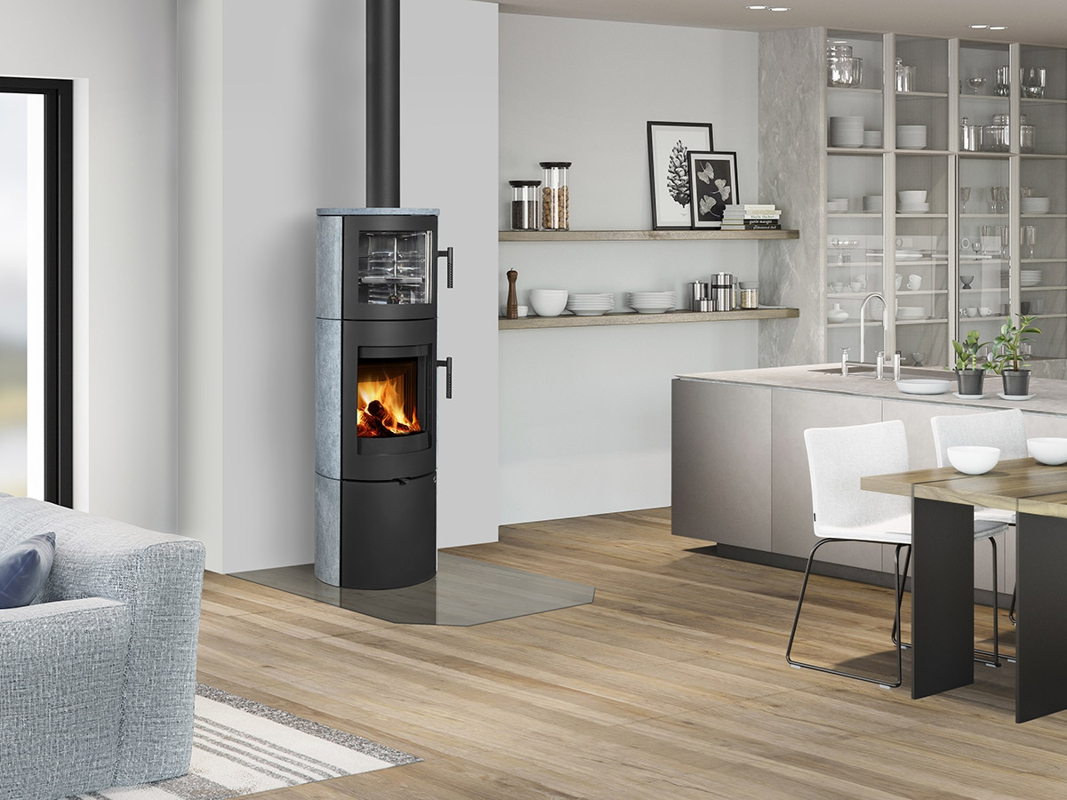 ROMOTOP – LUGO N 02 BF камінь – піч камін з духовкою