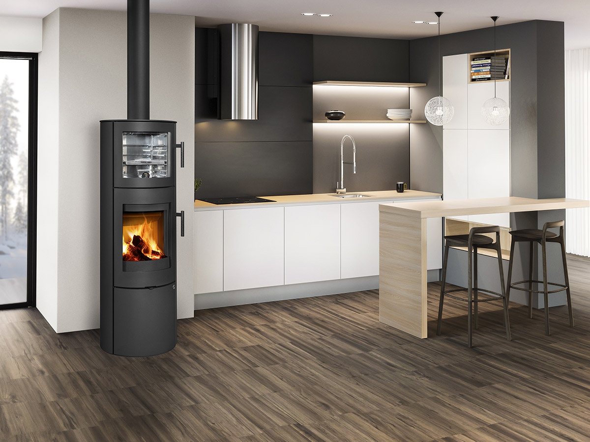 ROMOTOP – LUGO N 03 BF метал – піч камін з духовкою