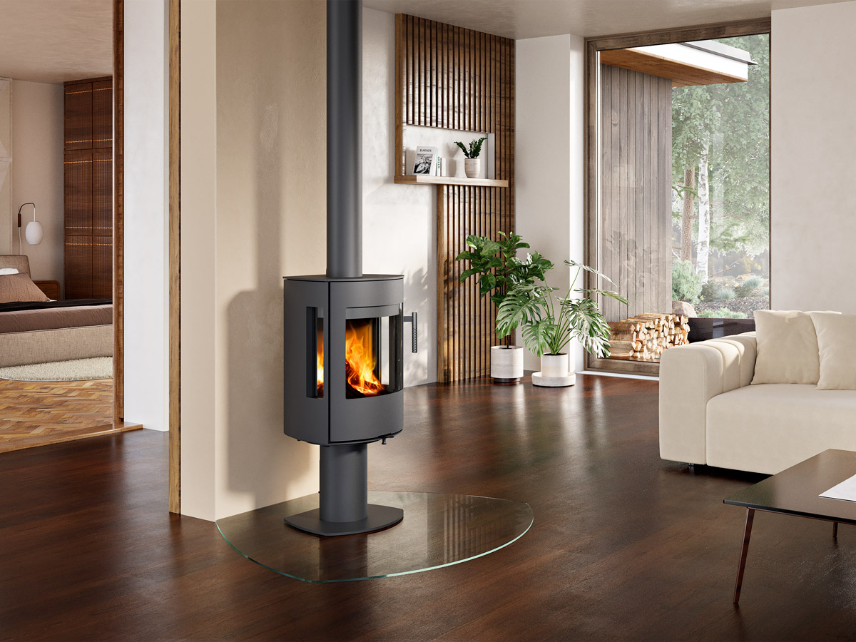 ROMOTOP – PARLA T 3S 30 метал – піч-камін на ніжці