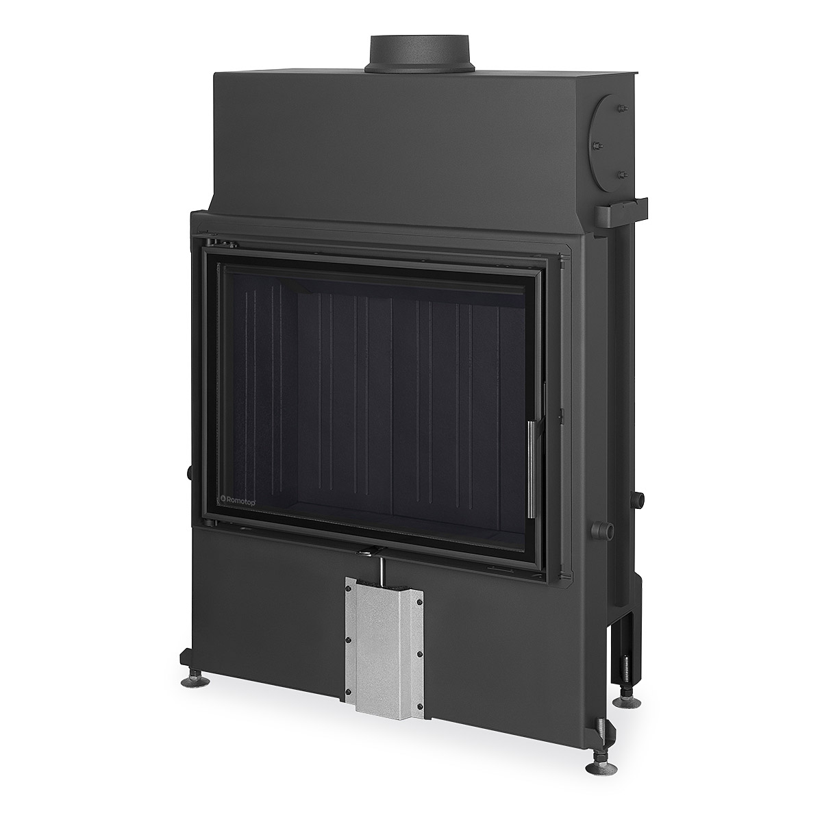 ROMOTOP – IMPRESSION 2g 80.60.01 – камінна топка, подвійне скло, темний (чорний) шамот