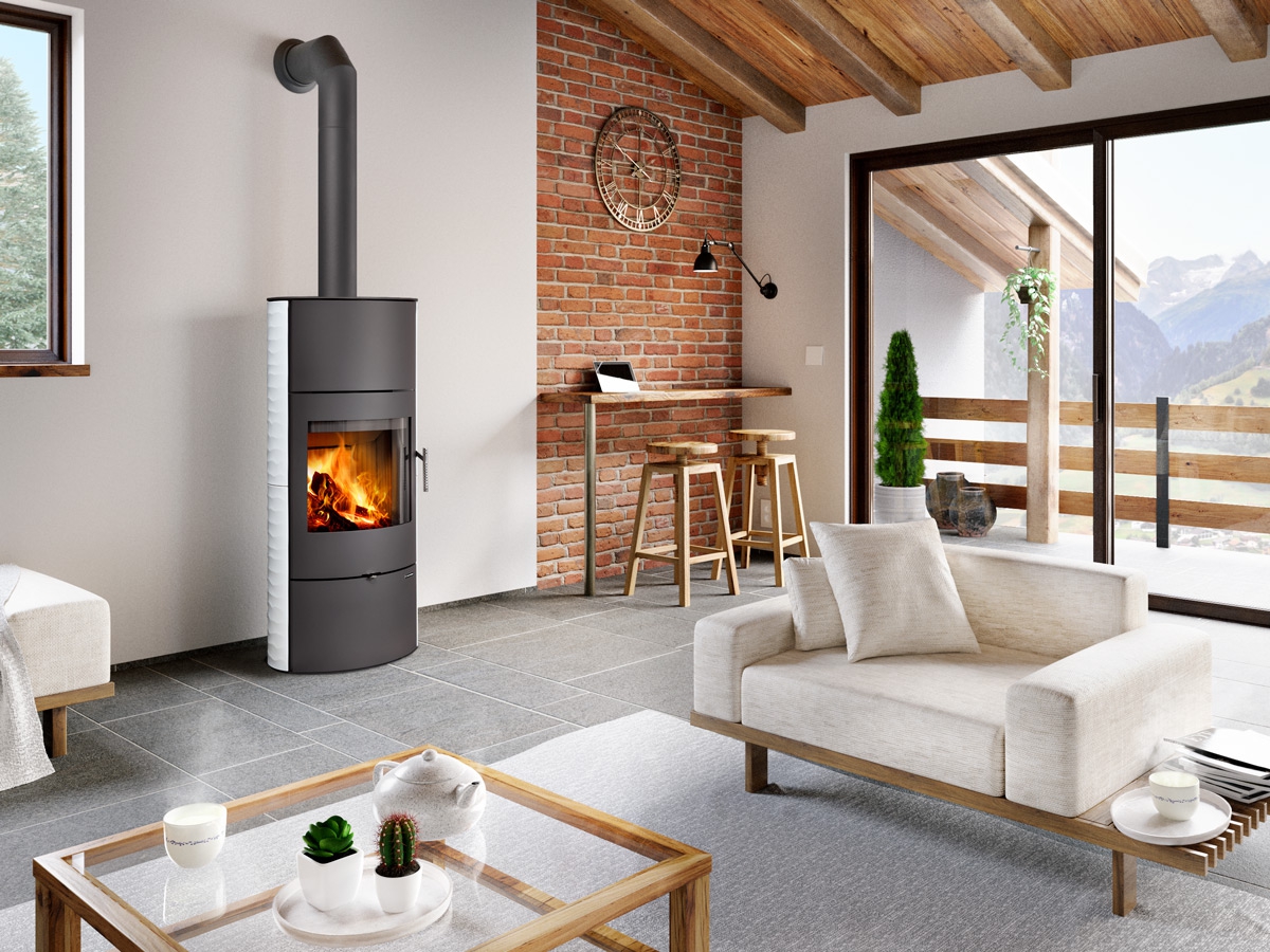 ROMOTOP – SONE 01 A рельєфна кераміка – акумуляційна піч-камін