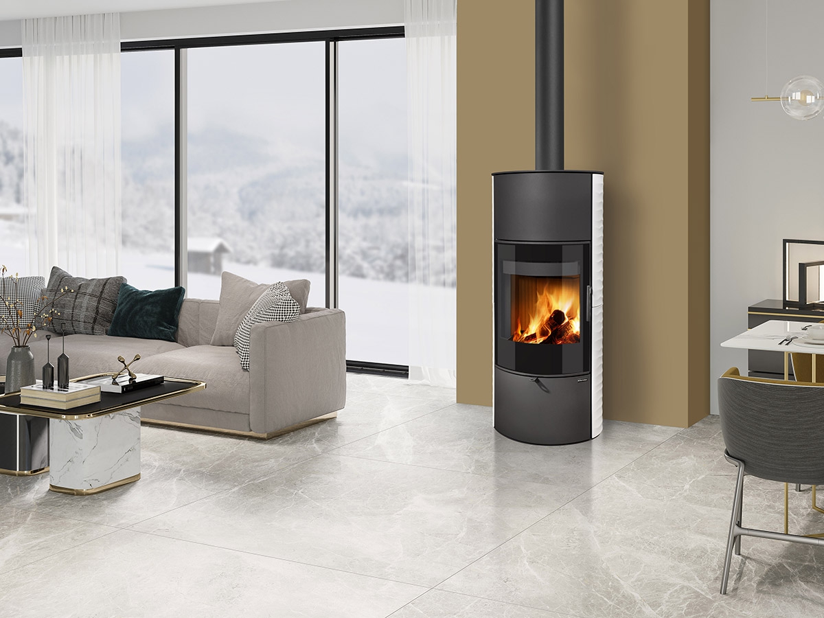 ROMOTOP – SONE G 01 A рельєфна кераміка – акумуляційна піч-камін