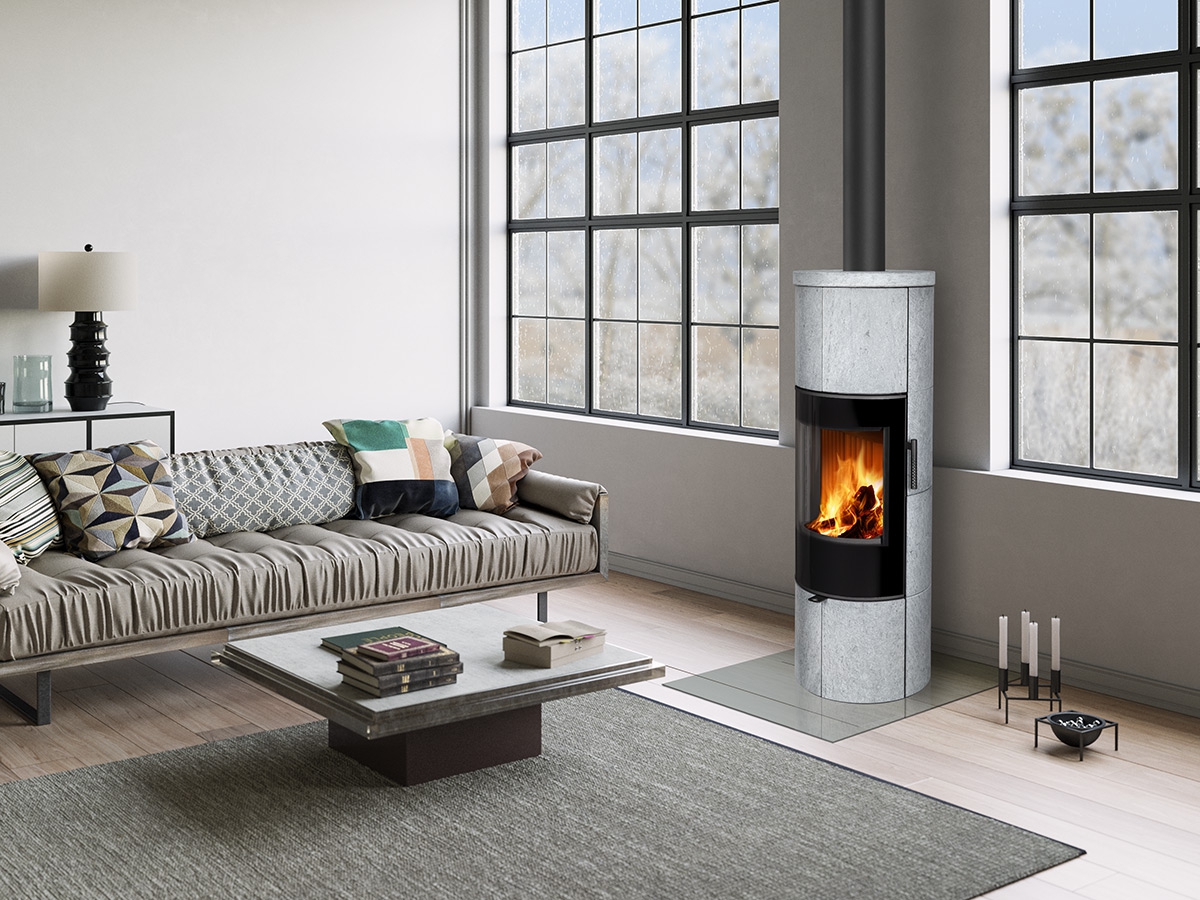 ROMOTOP – SORIA N 02 камінь – кругла піч-камін