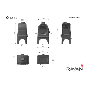 Чавунна пічка Ravan Onoma