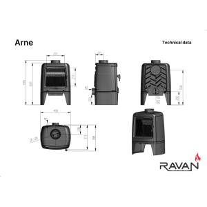 Чавунна пічка Ravan Arne