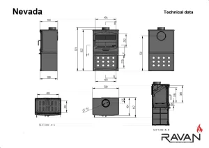 Чавунна пічка Ravan Nevada