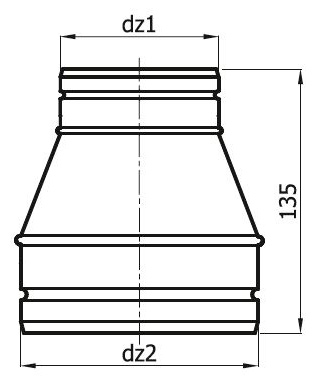 Редукція Darco RDS Ø 150 мм/Ø 125 мм оцинкована