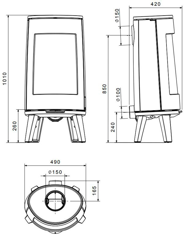 Піч Dovre BOLD 300, 7 кВт