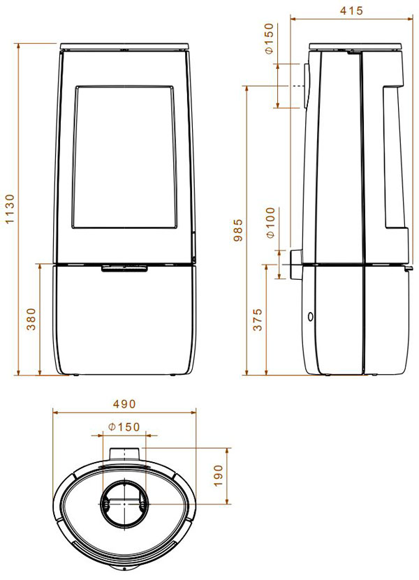 Піч Dovre BOLD 400, 7 кВт