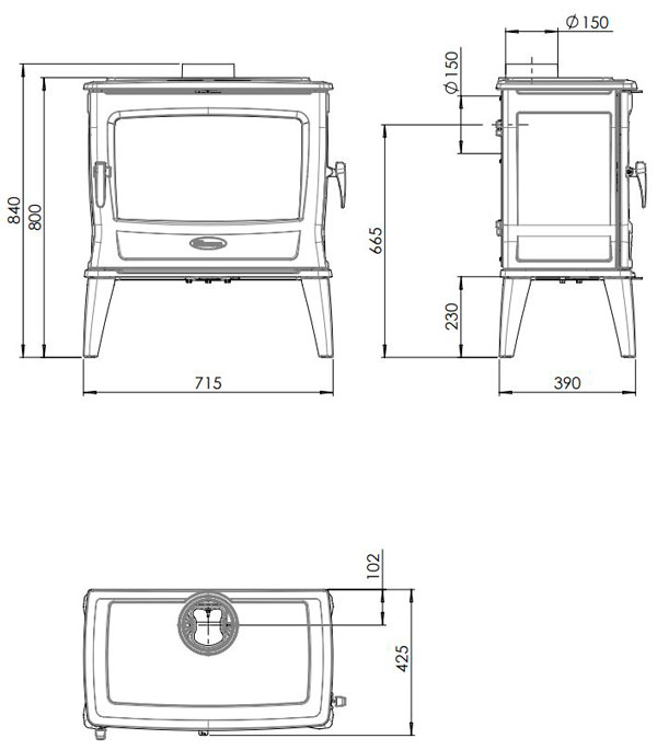 Піч Dovre TAI 55 WD, 11 кВт