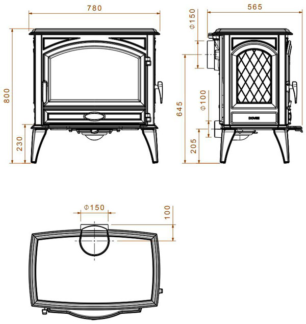 Піч Dovre 760 WD, 12 кВт