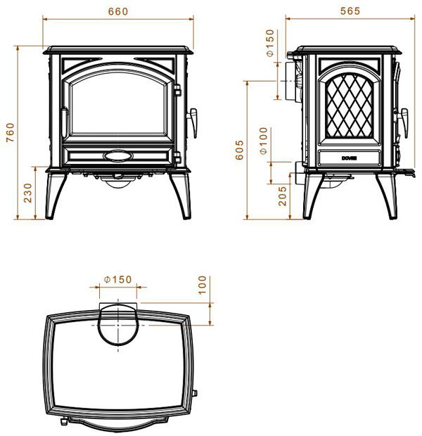 Піч Dovre 640/E8, 9 кВт