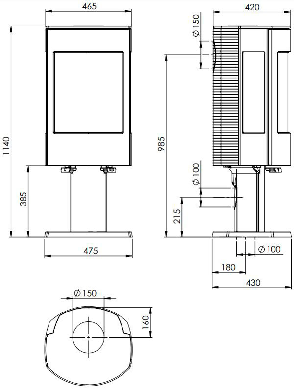 Піч Dovre ASTRO 4 CB/P, 8 кВт