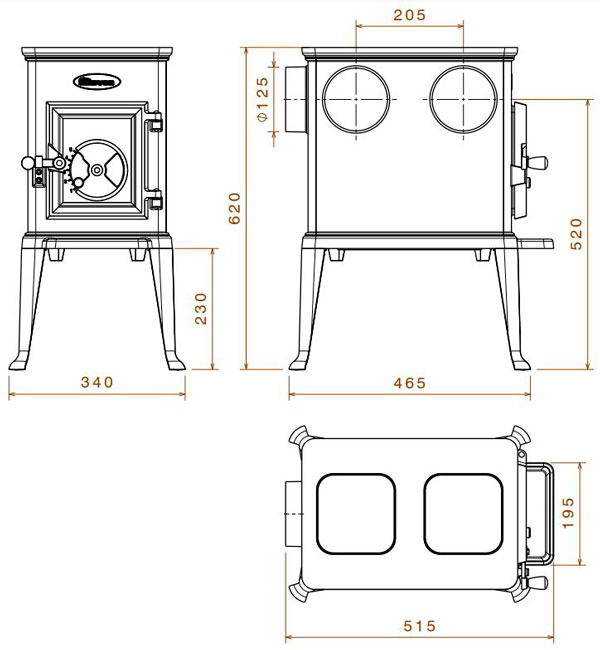 Піч Dovre 100 CBS, 5 кВт