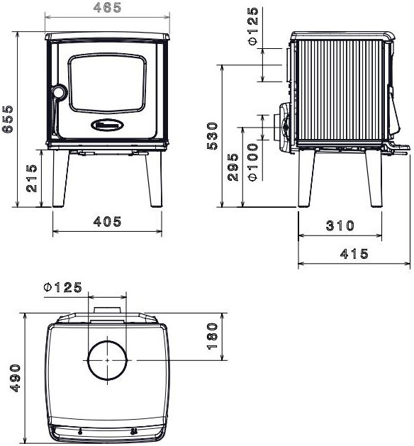 Піч Dovre 325 CB, 6 кВт